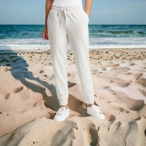 NWOT Women Activewear OLD NAVY Off White Relaxed Fit Athletic Pants Joggers